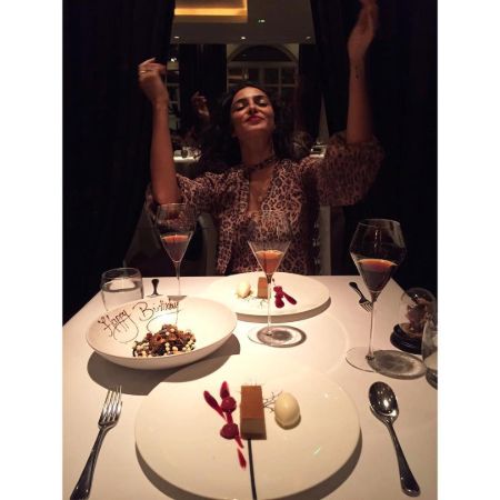 Anna and Jim having dinner together on his birthday.